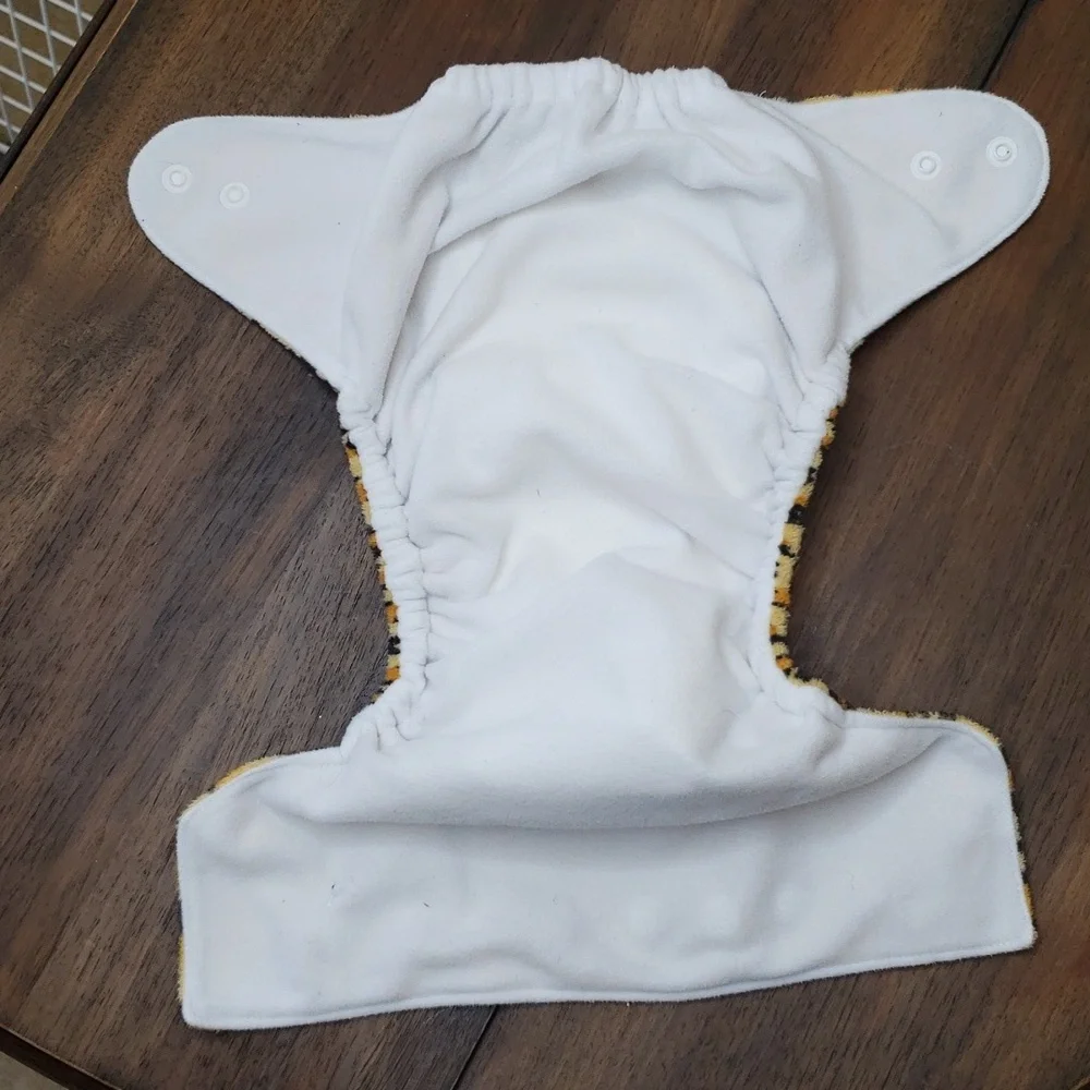 Popfish Adjustable Leopard Print Pocket Cloth Diaper Cover Insert